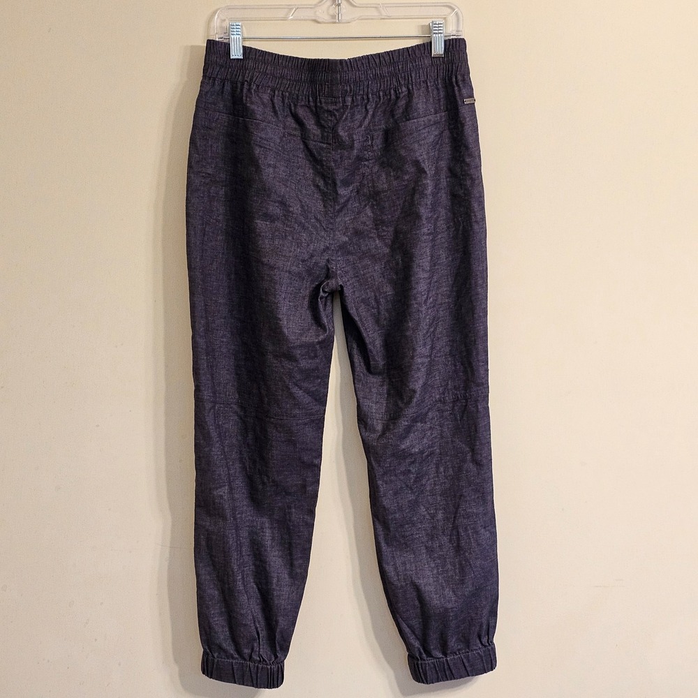 prAna Mantra Jogger Pants Drawstring Elastic Waist Hemp Blend Gray Size M - Picture 3 of 8